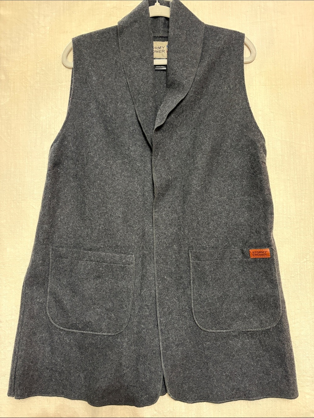 Stormy Kromer wool duster vest women’s size Medium